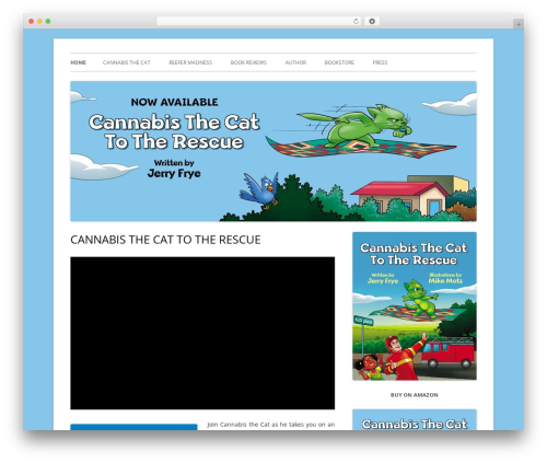 Tiny Forge WordPress blog theme - cannabisthecat.com