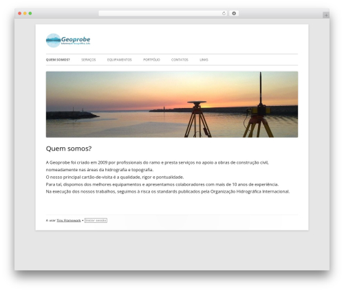 Tiny Framework WordPress theme - geoprobe.pt
