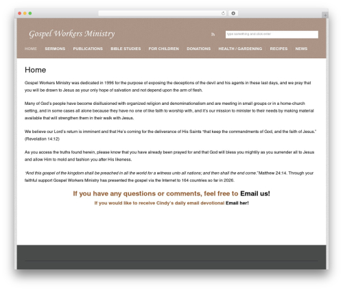 WordPress theme Belief - gospel-workers.com WordPress theme Belief - gospel-workers.com
