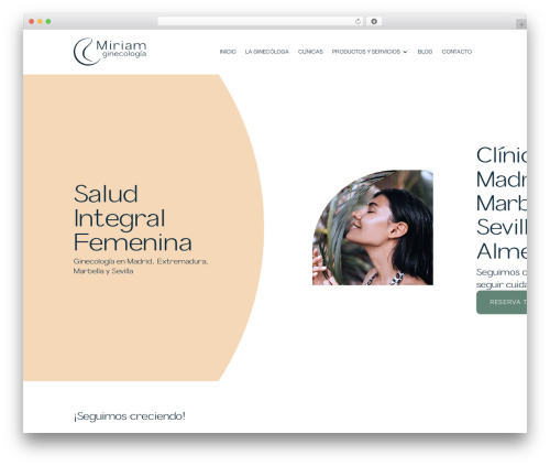 WordPress theme Divi - miriamginecologia.com