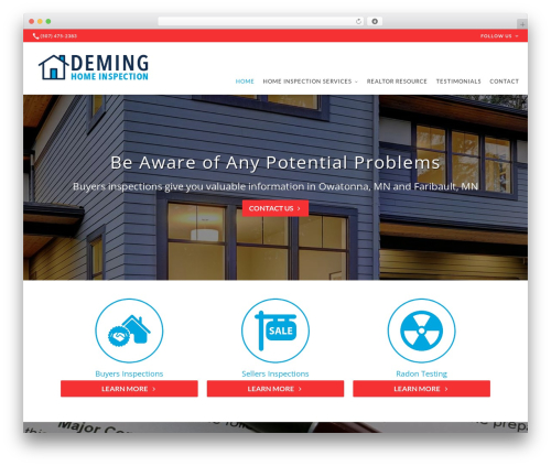 Beacon Theme WordPress theme design - deminghomeinspections.com