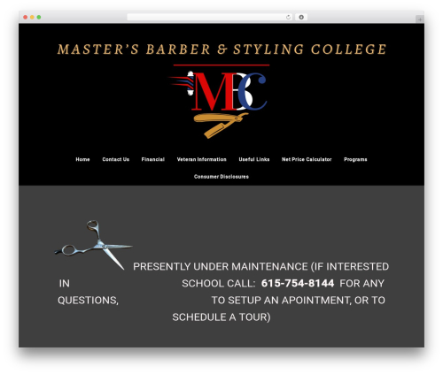 Businessly WP theme - mastersbarbercollege.edu