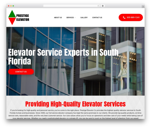 Reach Local WordPress theme - prestigeelevators.com