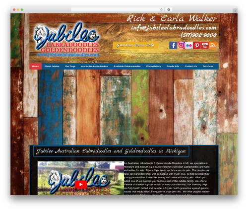 WordPress theme Custom Responsive (SASS) Theme - jubileelabradoodles.com