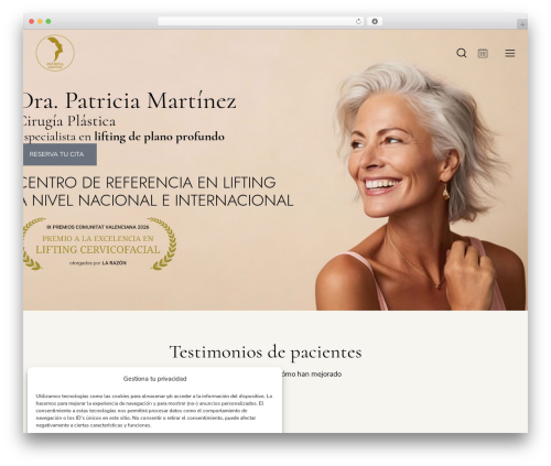 WordPress theme Plastica - doctorapatriciamartinez.com