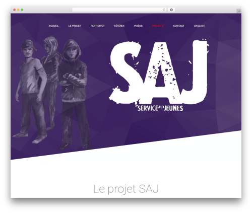 Delicious WordPress theme - saj-laval.com