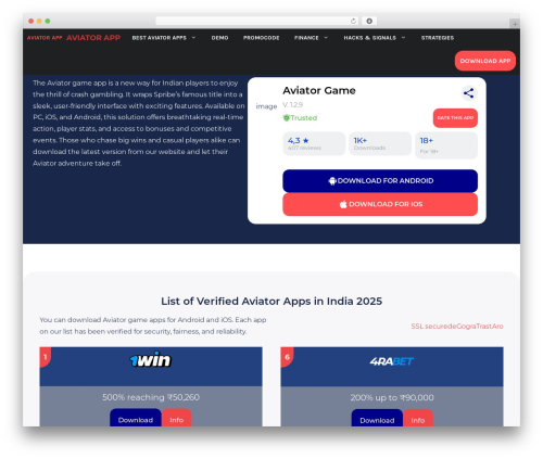 Slotslaunch WordPress plugin - aviator-app.in