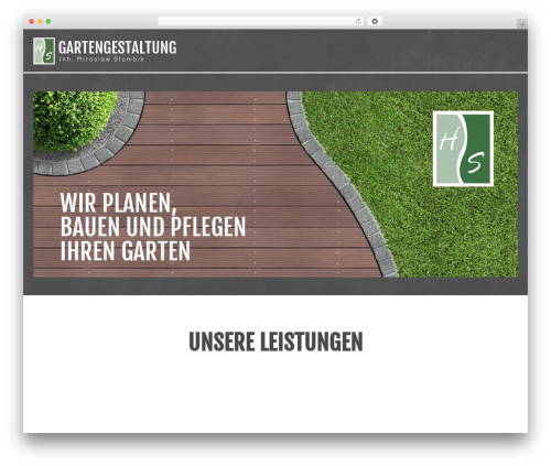 Hello Elementor theme WordPress - hs-gartengestaltung.de