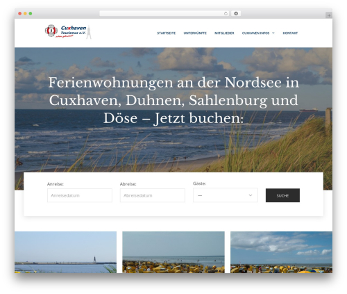 layout WP theme - cuxhaven-tourismus.de