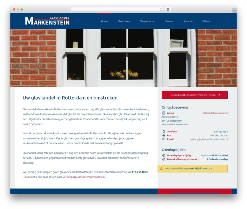 Marconcepts Microwebsite WordPress theme - glashandelmarkenstein.nl