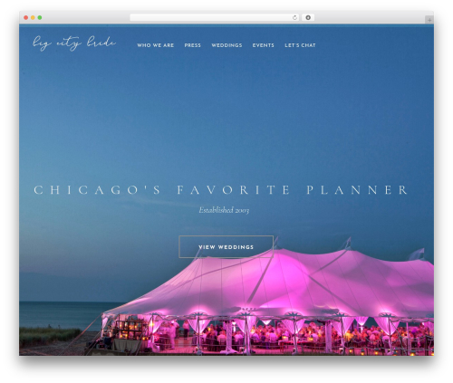 Solene WordPress theme - bigcitybride.com