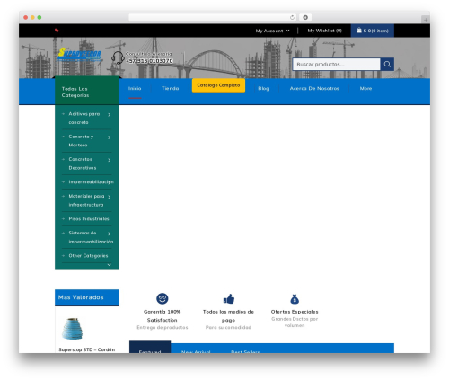 Toolsjet WordPress theme - materialesindustriales.com.co