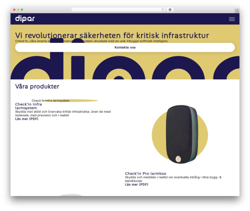 WordPress theme Dipar - dipar.se