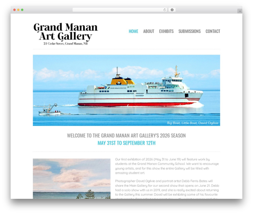 WordPress theme Purity - grandmananartgallery.com
