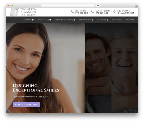 WordPress website theme codebase 2 - greeleysmiles.com
