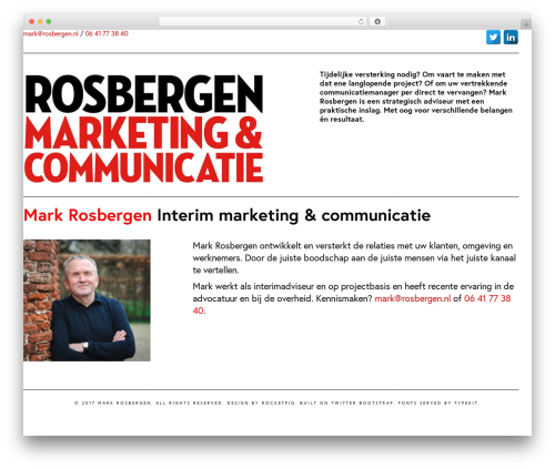 BootstrapWP WordPress theme - rosbergen.nl