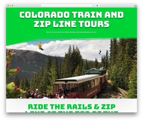 Divi theme WordPress - coloradotrainandzipline.com