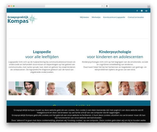 Flat Responsive WordPress theme - groepspraktijkkompas.be