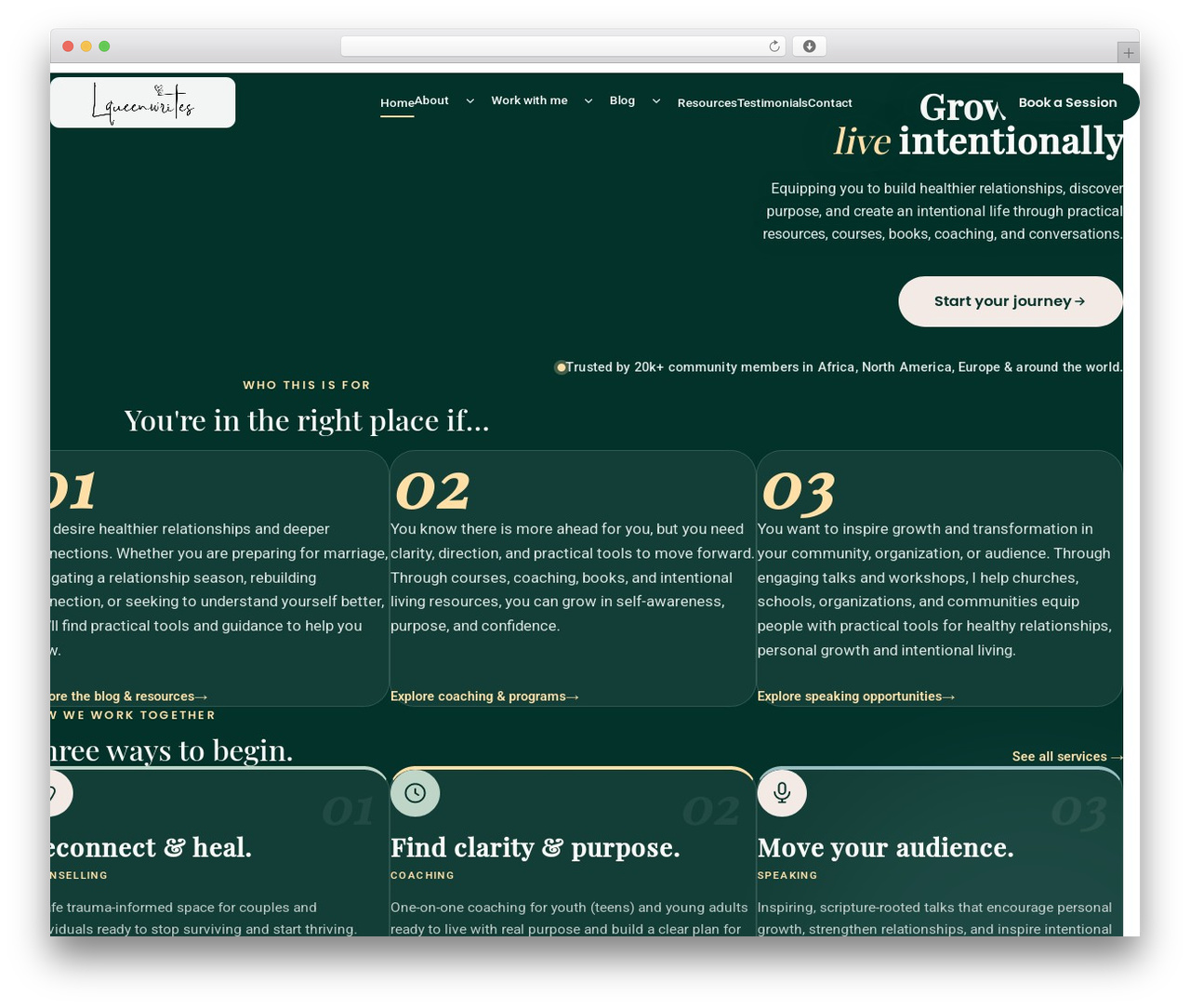 Lqueenwrites WordPress theme - lqueenwrites.com