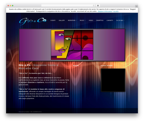 Pendulum WordPress website theme - gioeco.eu