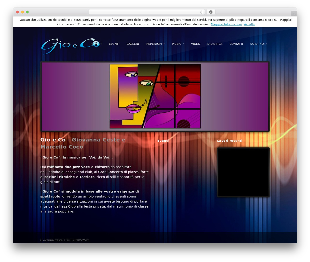 Pendulum WordPress website theme - gioeco.eu