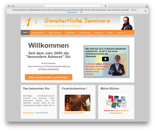 Responsive Pro WordPress page theme - ganzheitliche-seminare.com