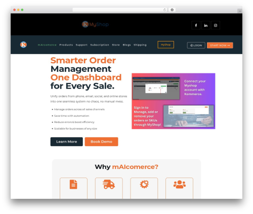 Swoop theme WordPress - kasernet.com