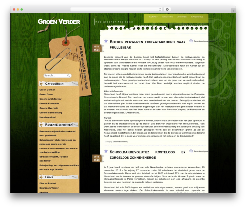 Theme WordPress Comment Central - groenverder.nl