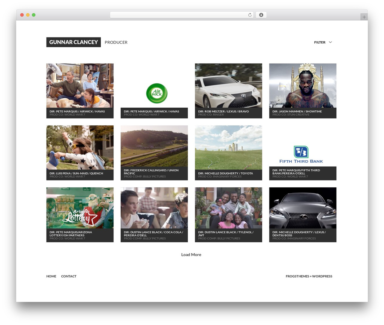 Theme WordPress CreativeGrid Pro - gunnarclancey.com