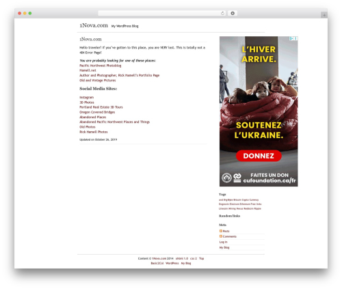 Basic2Col WordPress blog theme - 1nova.com