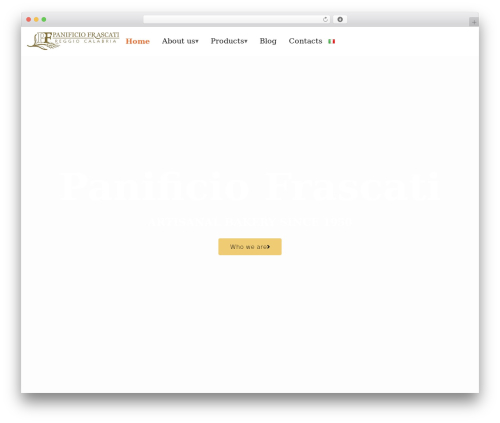 Best WordPress theme Site - panificiofrascati.com