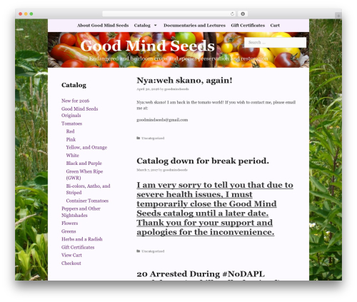 GeneratePress WordPress theme - goodmindseeds.org