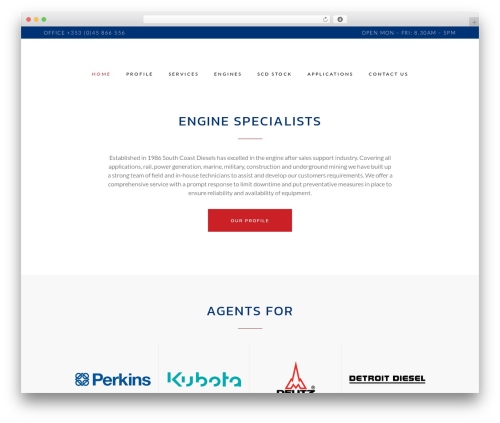 WordPress theme SCD - southcoastdiesels.ie