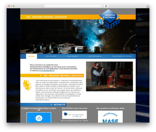 2mi WordPress theme - 2mi-maintenance.com