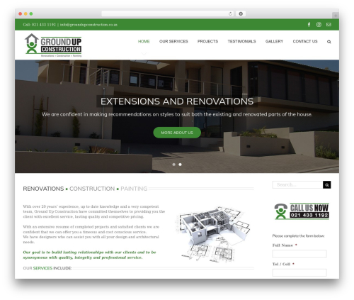 Mikado WordPress plugin - groundupconstruction.co.za