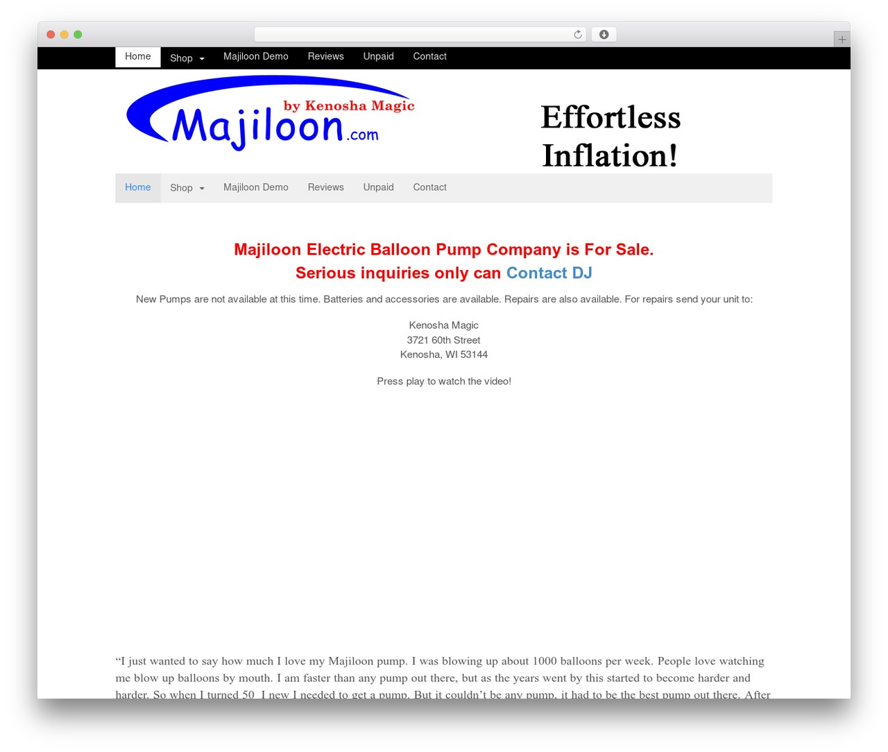 Canvas WordPress theme - majiloon.com