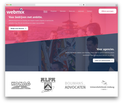 Content Blocks theme WordPress - webmix.nl