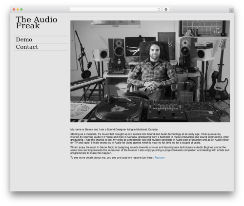 Eames theme WordPress - theaudiofreak.com