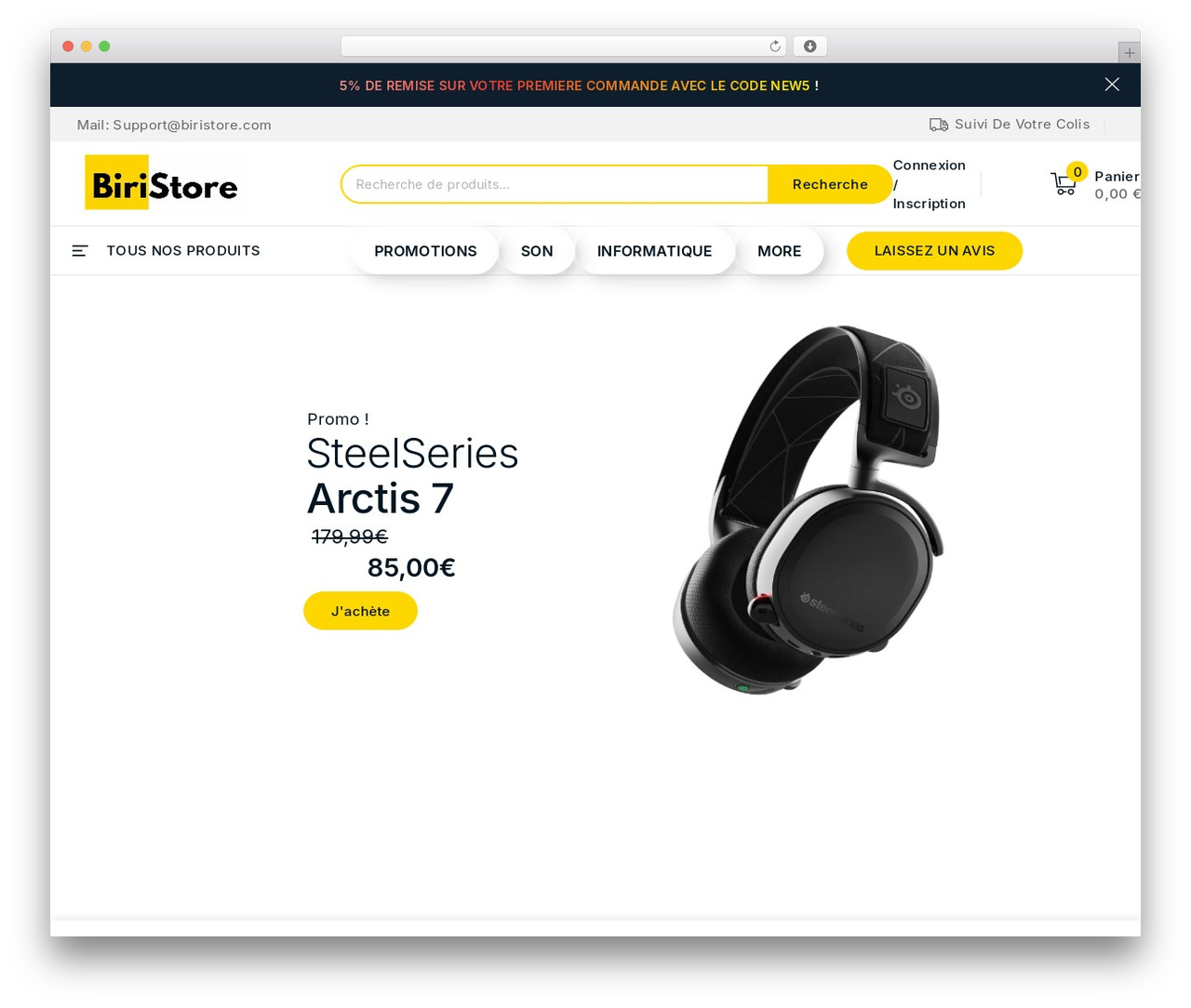 gadgeto WordPress theme - biristore.com