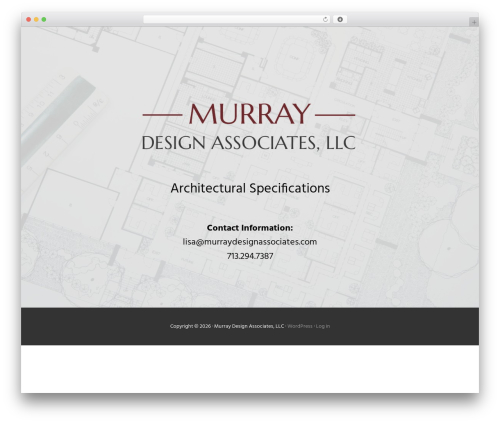 Genesis WordPress theme - murraydesignassociates.com