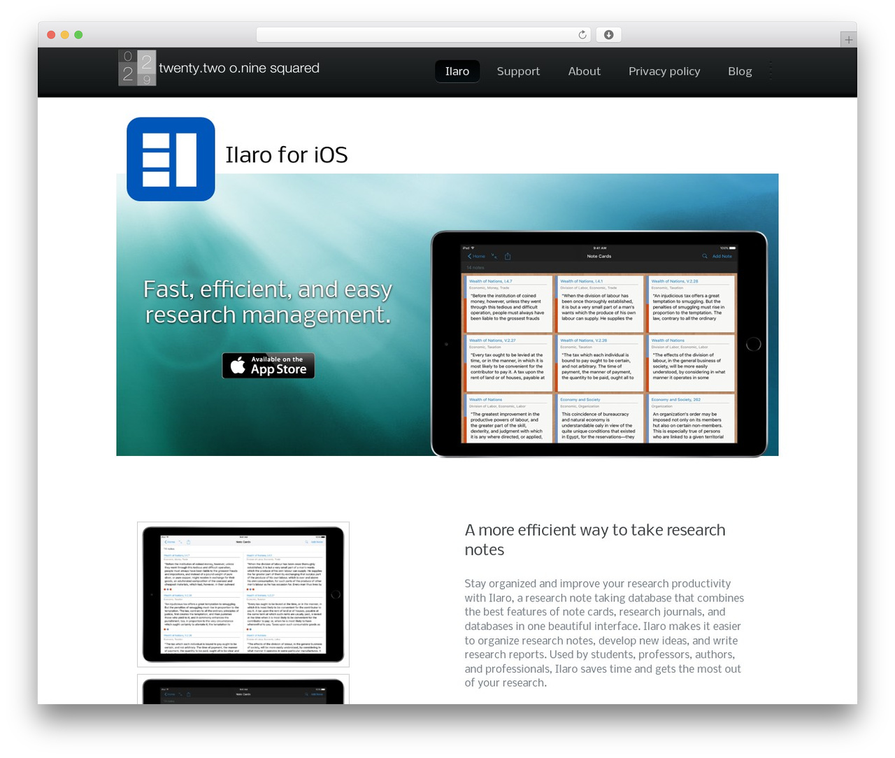 Graphite theme WordPress - 2209squared.com