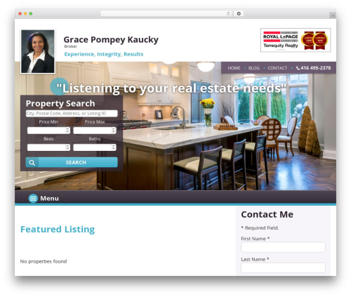 IXACT Framework theme WordPress - gracepompeyhomes.com