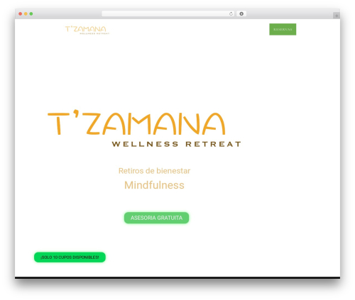 Luxury WordPress theme - tzamana.com