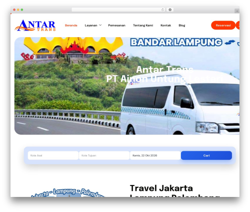 Novaride theme WordPress - www.antartrans.com