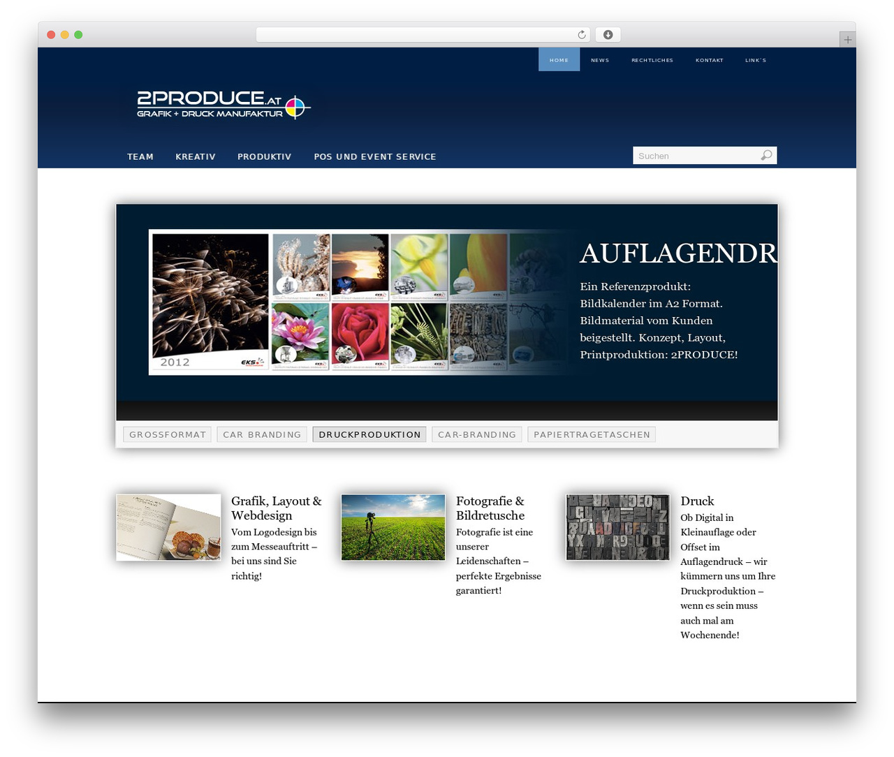 PlatformBase WordPress theme - 2produce.at