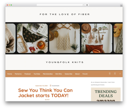 Robin WordPress theme - youngfolkknits.com