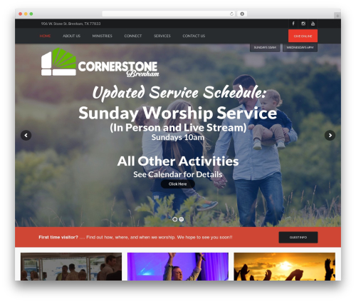 Theme WordPress Dunamis - cornerstonebrenham.org