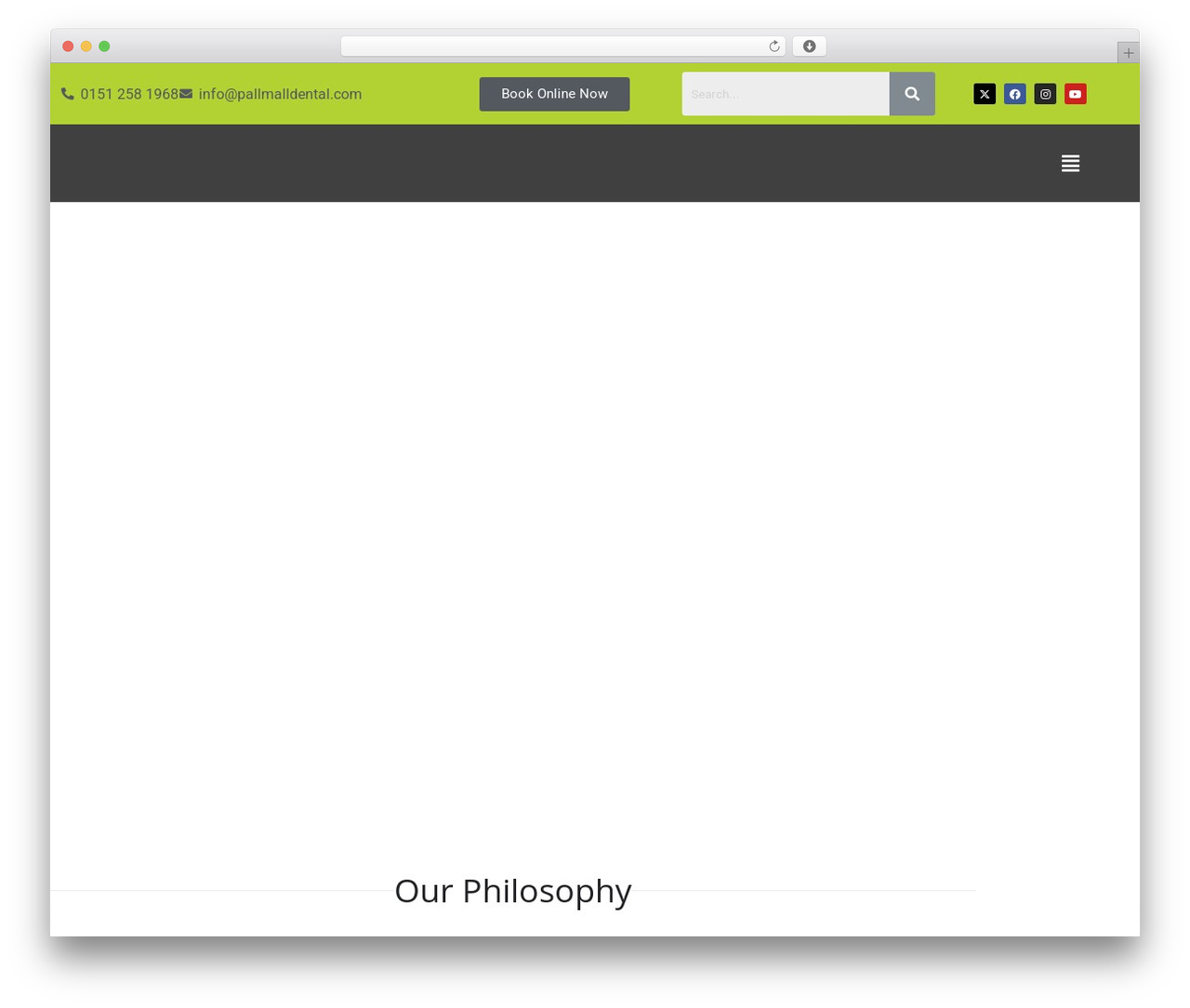 Thunder WordPress theme - pallmalldental.com