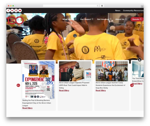 WordPress theme Divi - akronurbanleague.org
