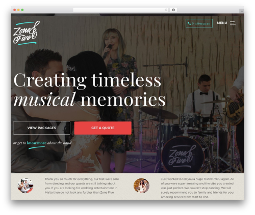 WordPress theme DLight - zone5band.com